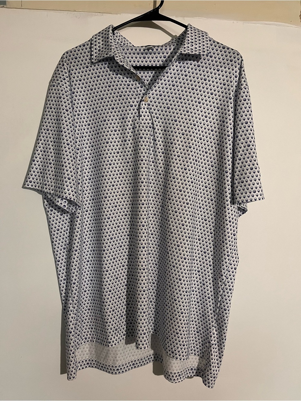 Peter Millar Large Skull Golf Polo